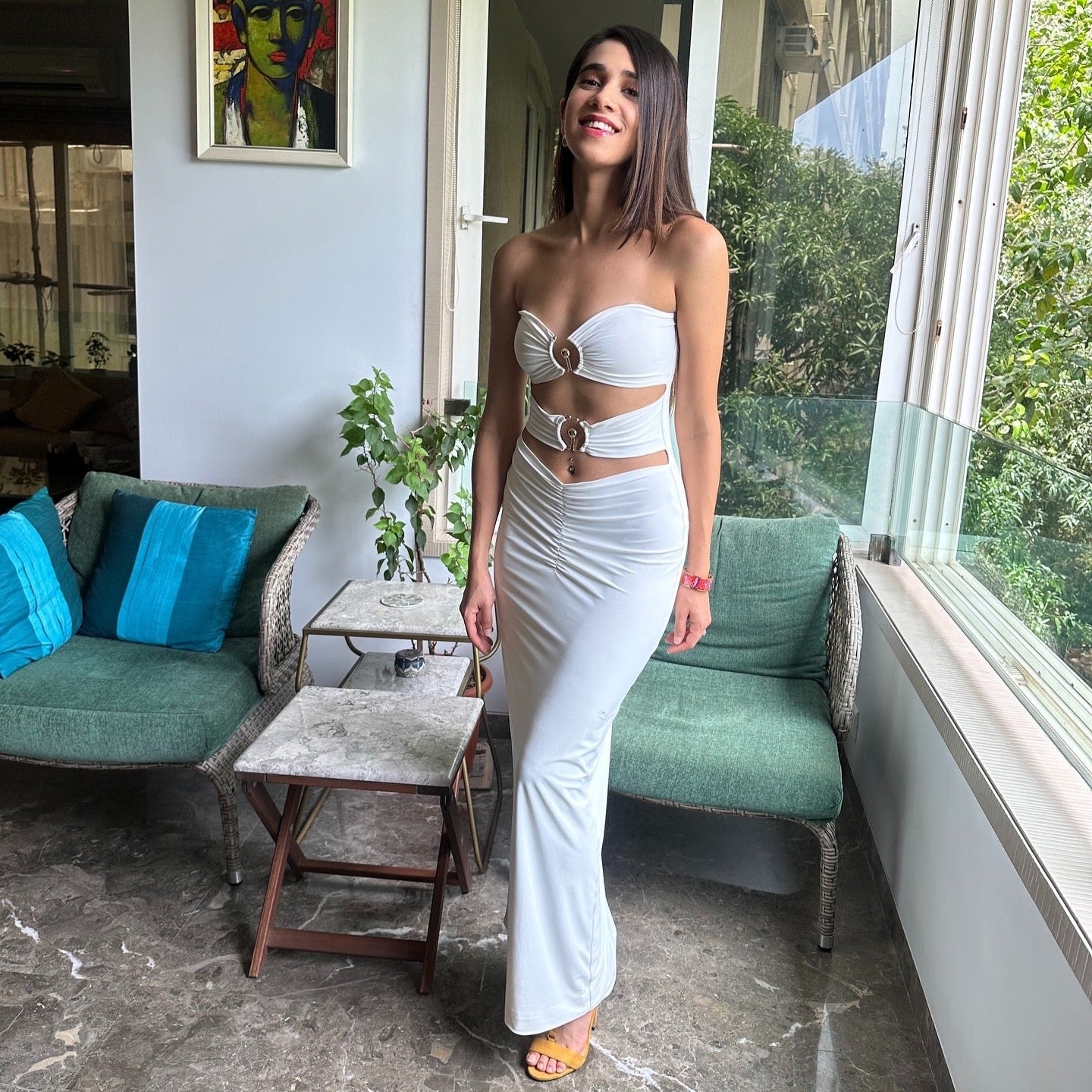 Emiliana Maxi Dress in Ivory