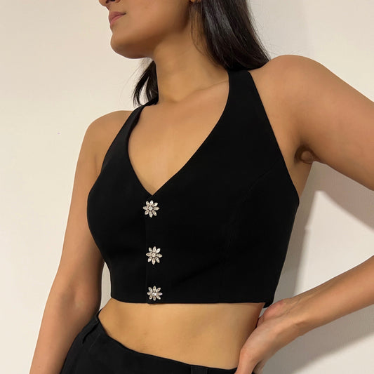 Bella Cropped Waistcoat