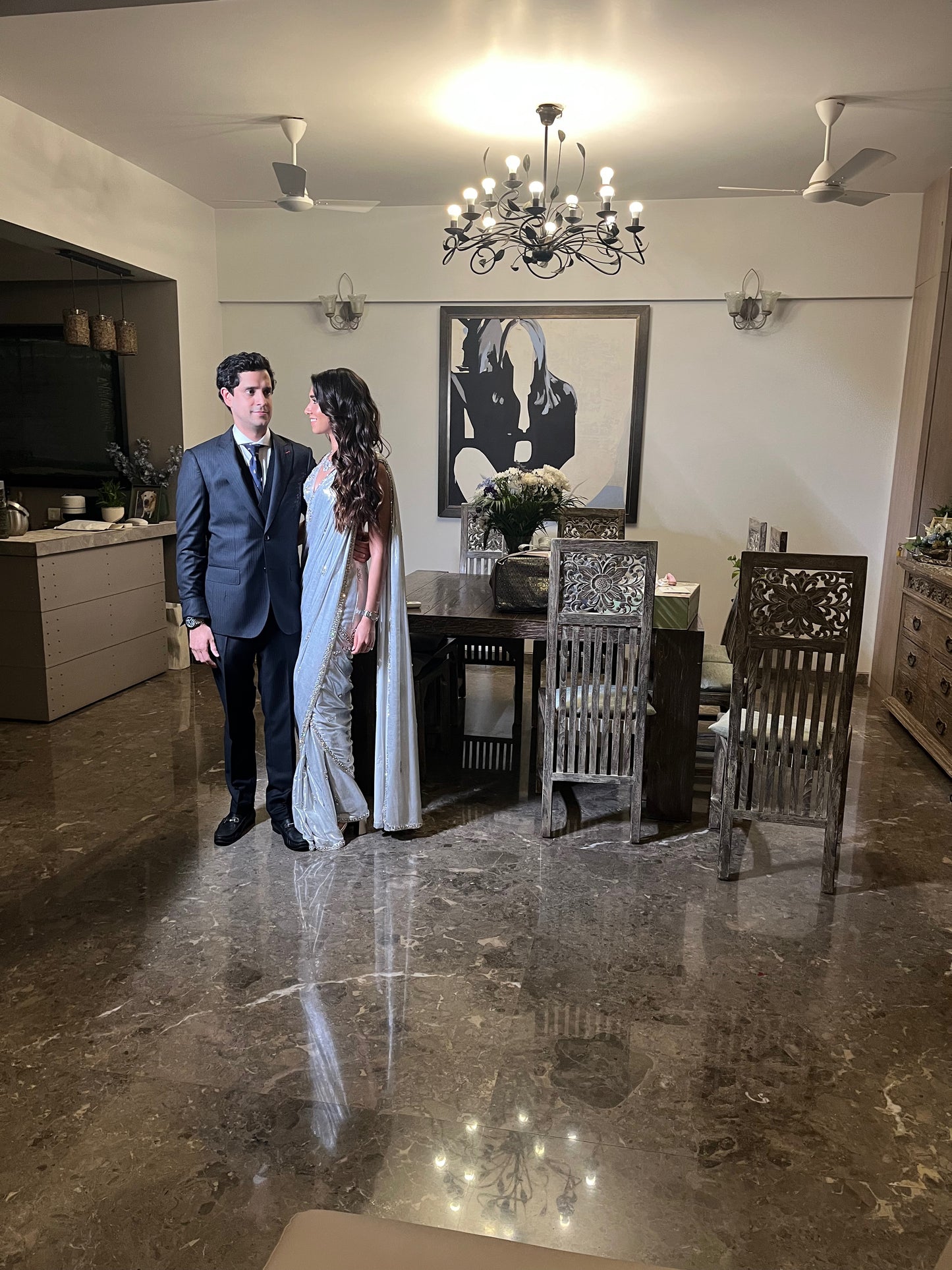 ZAE sari silver
