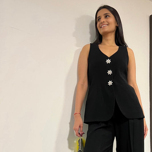 Jane Waistcoat & Pleated Trousers