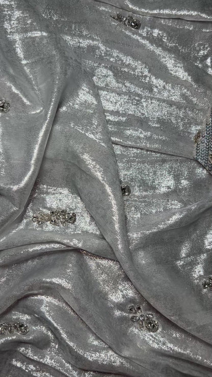 ZAE sari silver